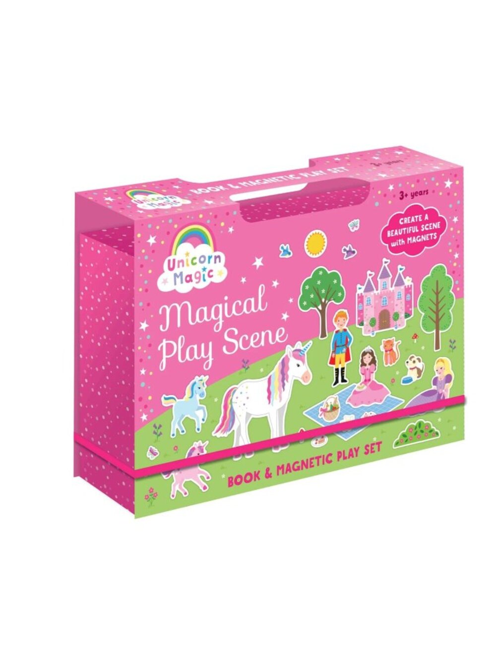 Unicorn Magic Magical Play Scene Book & Magnetic Play Set For Ages 3+ With 41 Ma